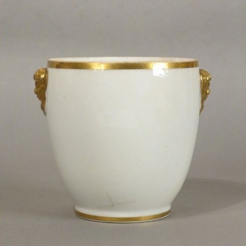 Biedermeier Porcelain Cup With Golden Faun Heads. 1820   1850 photo furniture