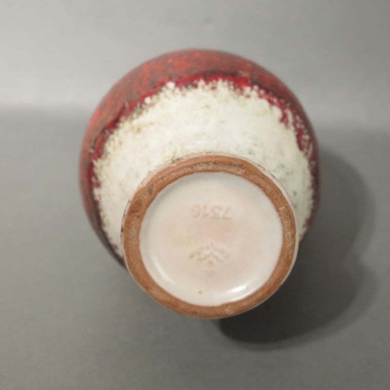 Ceramic Handle Vase From The Karlsruher Majolika By F. Glatzle. 1966 photo vinterior
