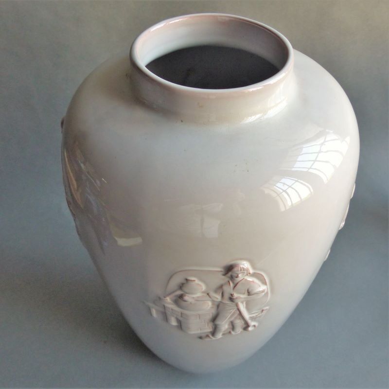 Ceramic Vase From The Karlsruher Majolika For Kaloderma. 1950   1955 photo Home Decor