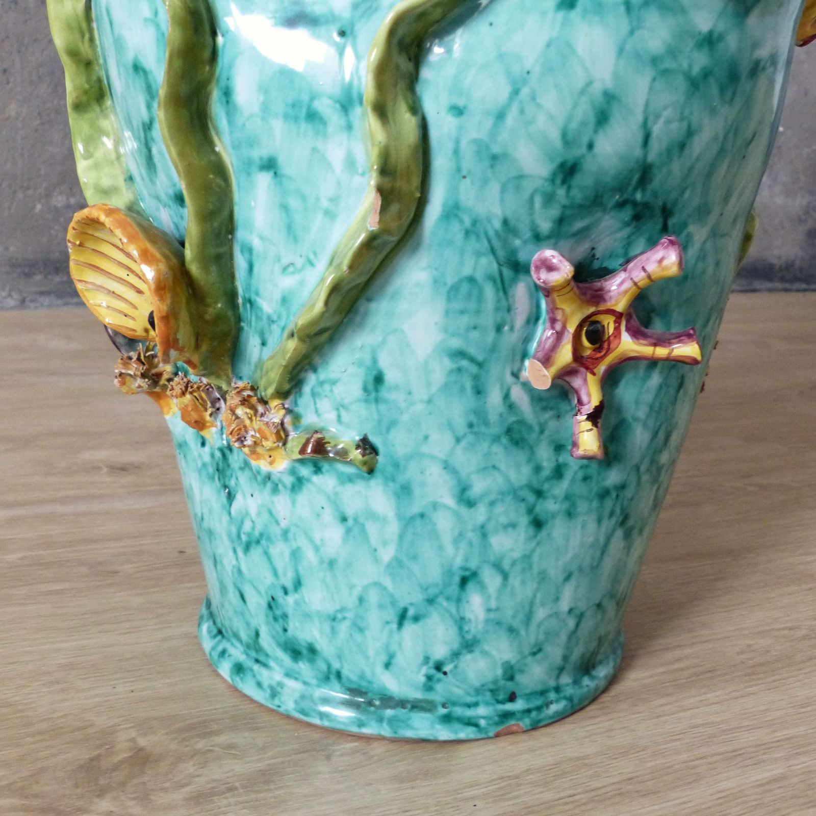 Ceramic Vase From Vietri Scotto. Italy 1950   1959. photo 773.0