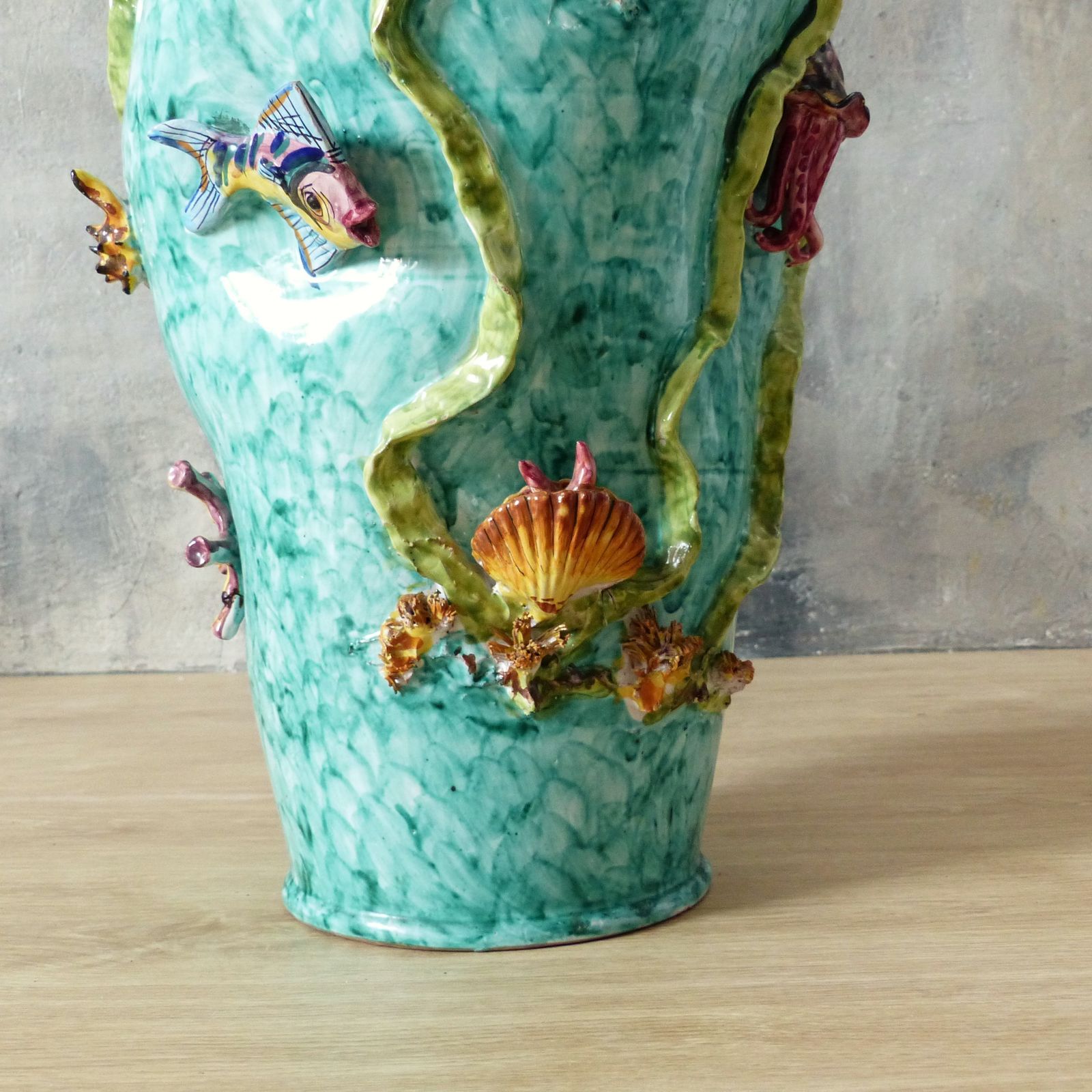 Ceramic Vase From Vietri Scotto. Italy 1950   1959. photo buy