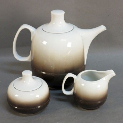 Porcelain Coffee Service For Six Persons Scherzer Bavaria 1970   1975 photo vintage
