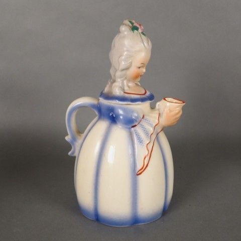 photo for sale Ceramic Coffee Pot In Form Of A Woman Biedermeier. Germany 1930   1940