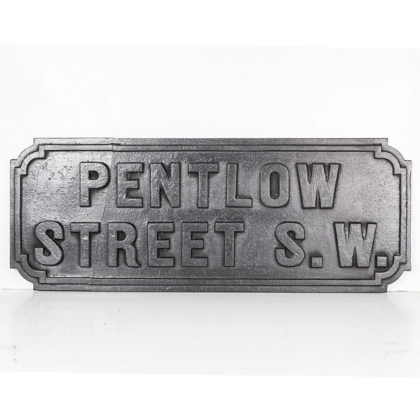 Antique Cast Iron London Street Sign: Pentlow Street photo furniture