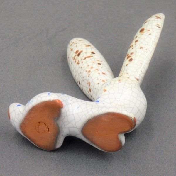 Ceramic Rabbit Of The Karlsruher Majolika By Walter Bosse. 1950   1960 photo Art