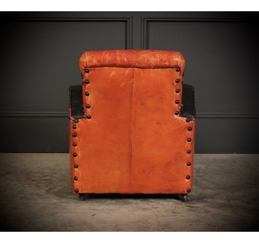 Rare Art Deco Style Leather Childs Club Chair photo buy