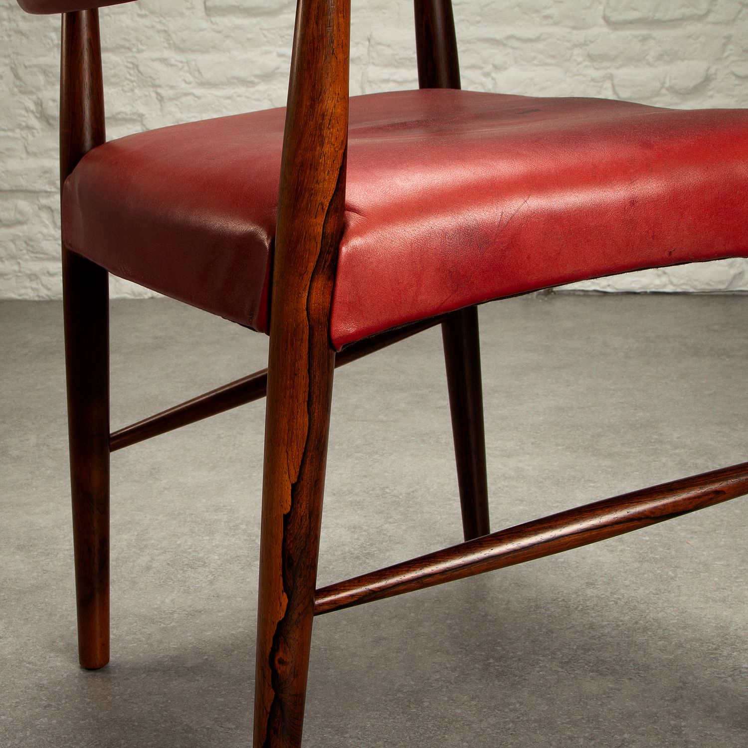 Model 223 Rosewood Armchair By Kurt Olsen, Denmark, 1950s photo vintage