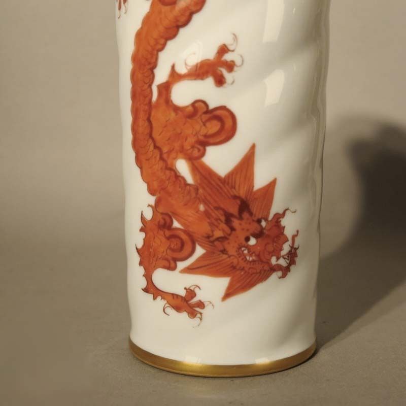 Porcelain Vase With Dragon Motif By Forkert Dresden. 1900   1920 photo furniture