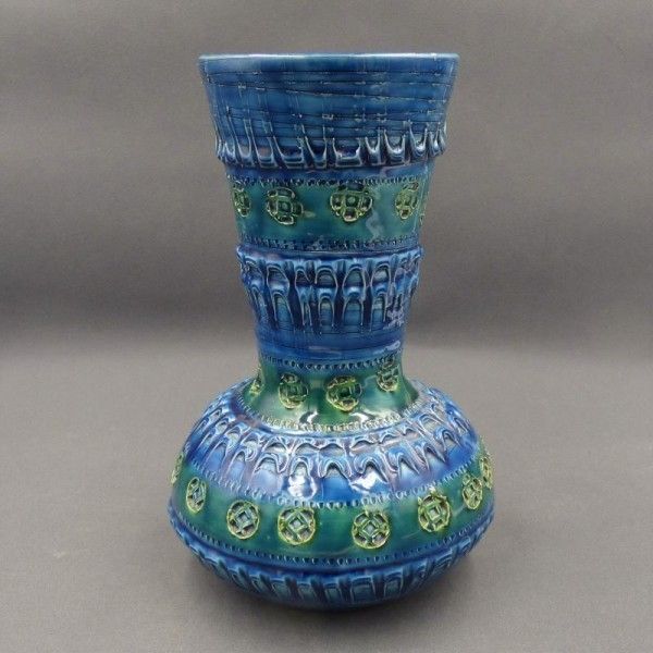 Vase Rimini Blu By Aldo Londi For Bitossi Ceramiche Italy 1950   1960 photo furniture