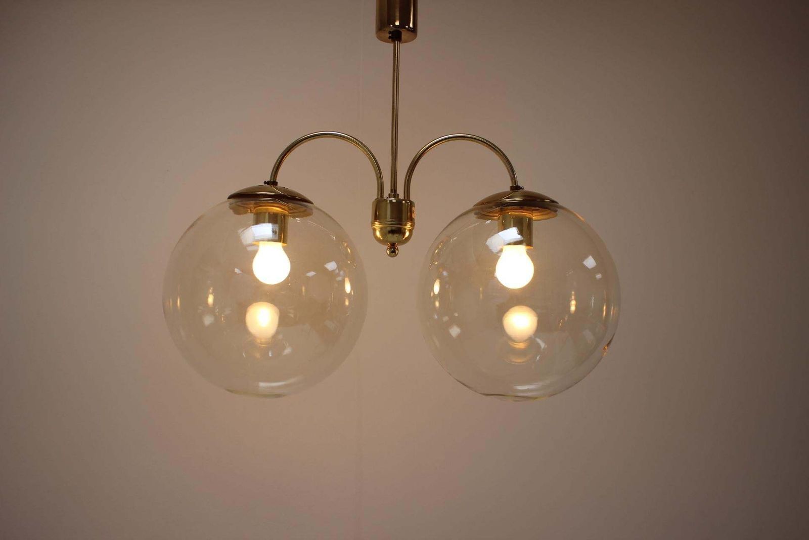 Mid Century Chandelier Kamenicky Senov, 1970's photo vintage
