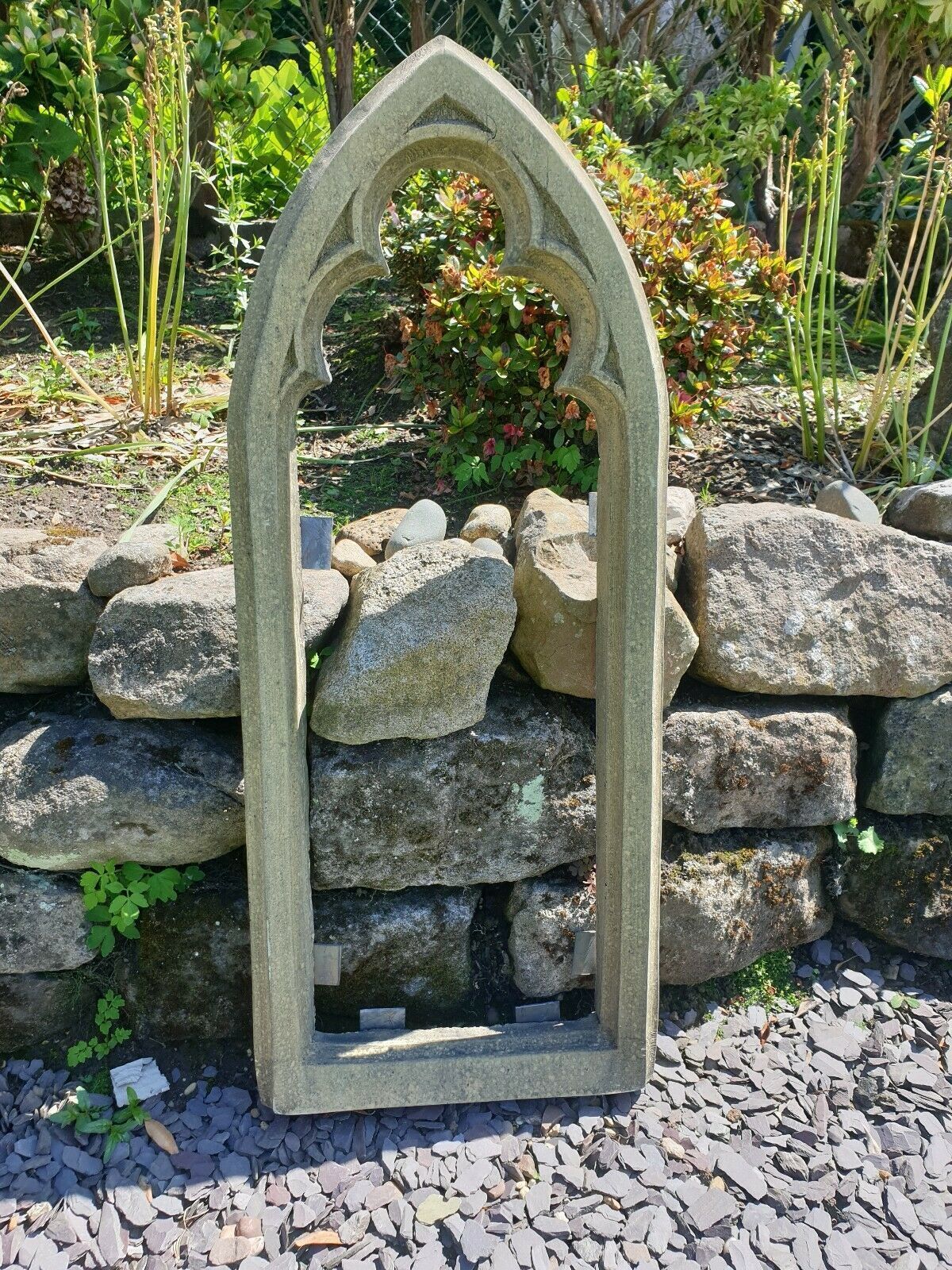 Church Open Arch Vintage Garden Ornemant English Stone 0216.