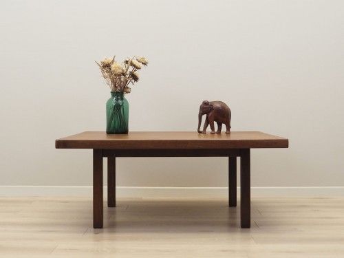 Eiken Salontafel, Deens Design, Ca. Jaren 1960, Ontwerper: Hans J. Wegner, Fabrikant: Getama photo furniture