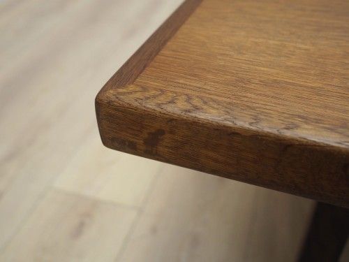 Eiken Salontafel, Deens Design, Ca. Jaren 1960, Ontwerper: Hans J. Wegner, Fabrikant: Getama photo vintage
