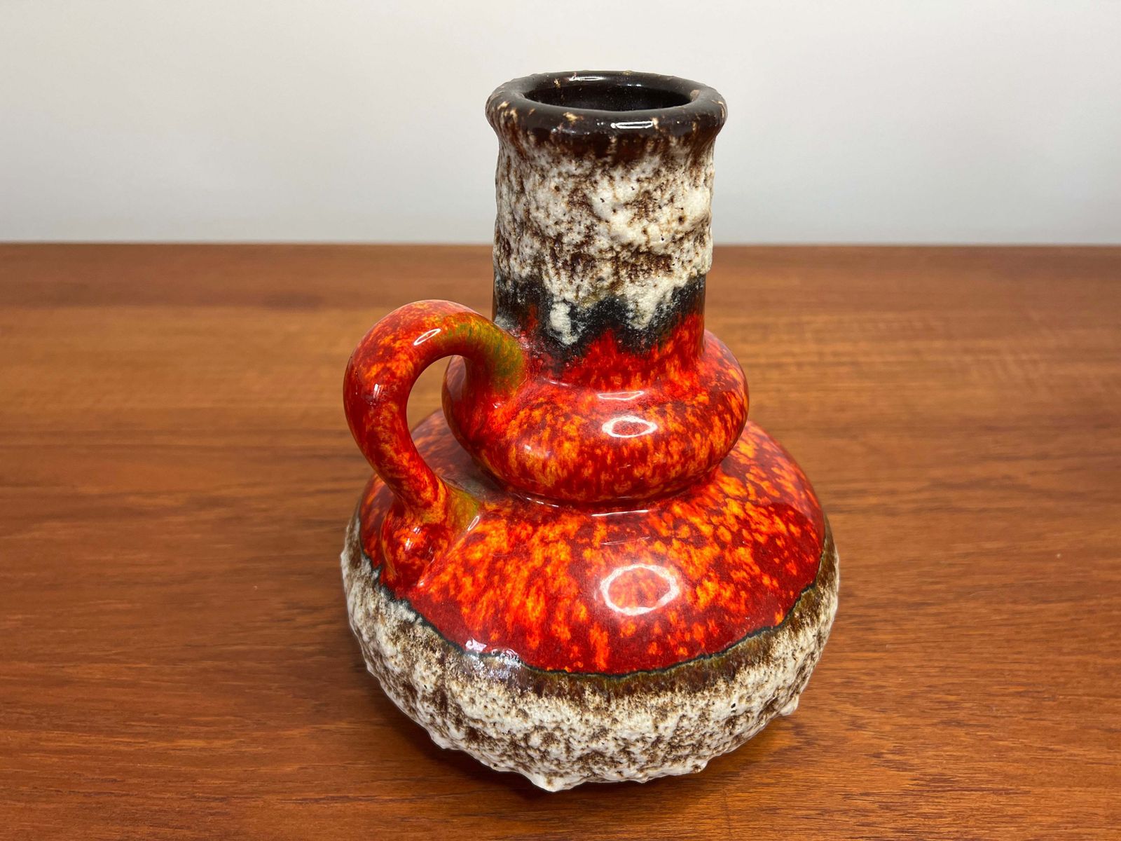 Absolutely Gorgeous Fat Lava Volcanic Style Vase