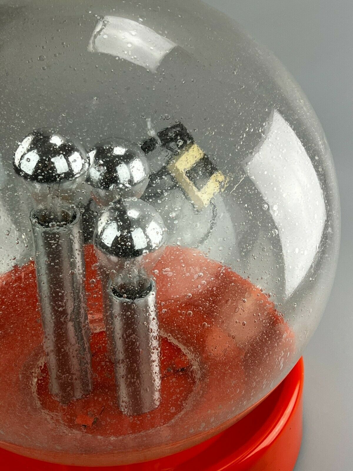 Xxl 60s 70s Ball Lamp Light Table Lamp Space Age Design Glass Metal photo vinterior