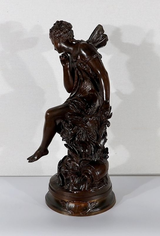 Important Bronze “Ondine” By M. Moreau – Mid 19th Century photo for sale