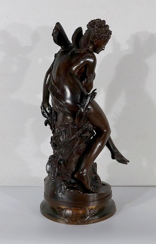 Important Bronze “Ondine” By M. Moreau – Mid 19th Century photo vinterior