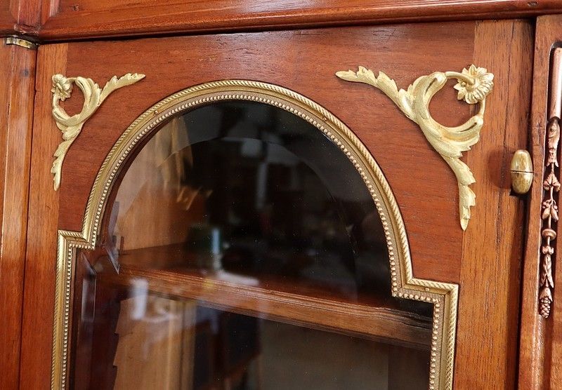 Important Property Library In Mahogany, Louis XVI Style – Late 19th Century photo vintage