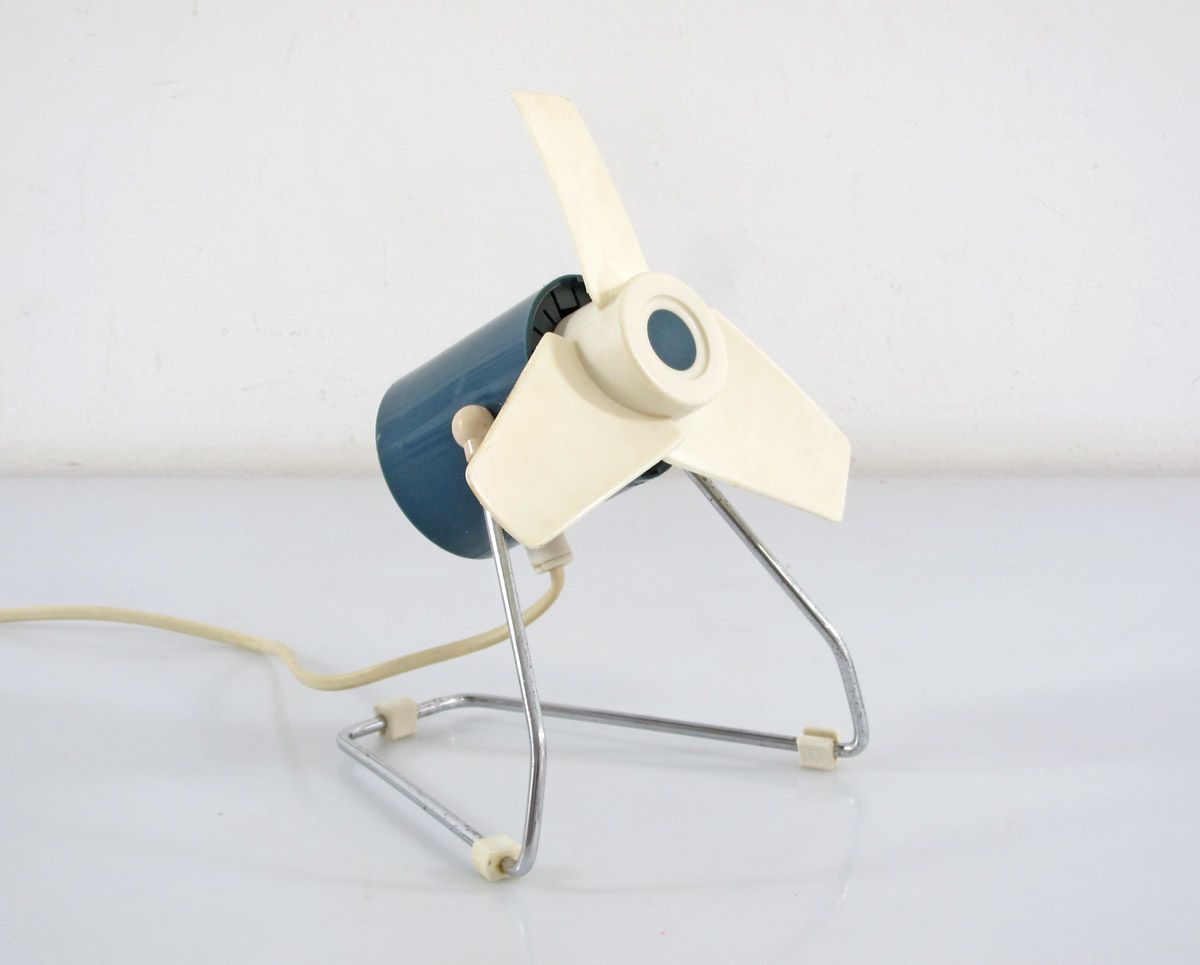 Vintage Blue Sixties Table Ventilator photo furniture