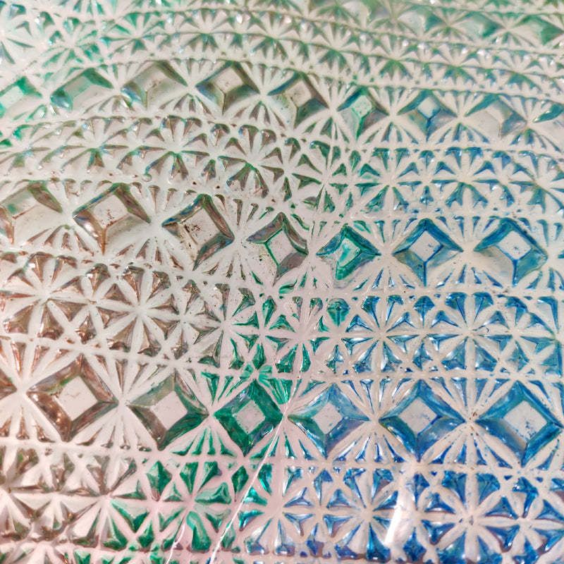 1960s Gorgeous Big Blue, Pink And Green Centerpiece In Murano Glass By Linea Arte Murano. Made In Italy photo buy