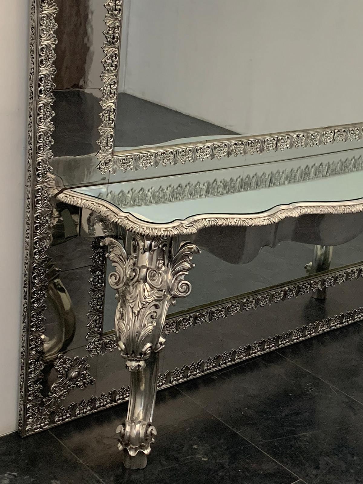 Mirror And Console Table By Piero Figura For Atena Peltri, 1980s photo 25779.52