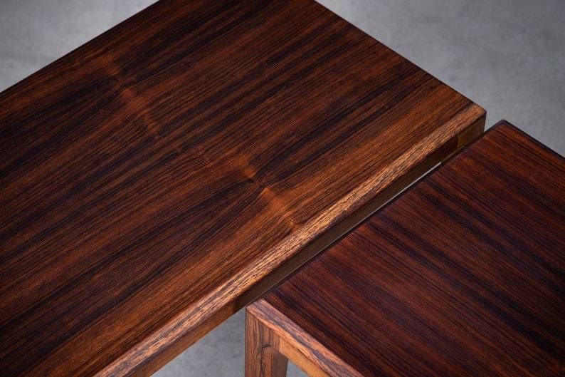 Pair Of Rosewood Side Tables By Johannes Andersen photo furniture