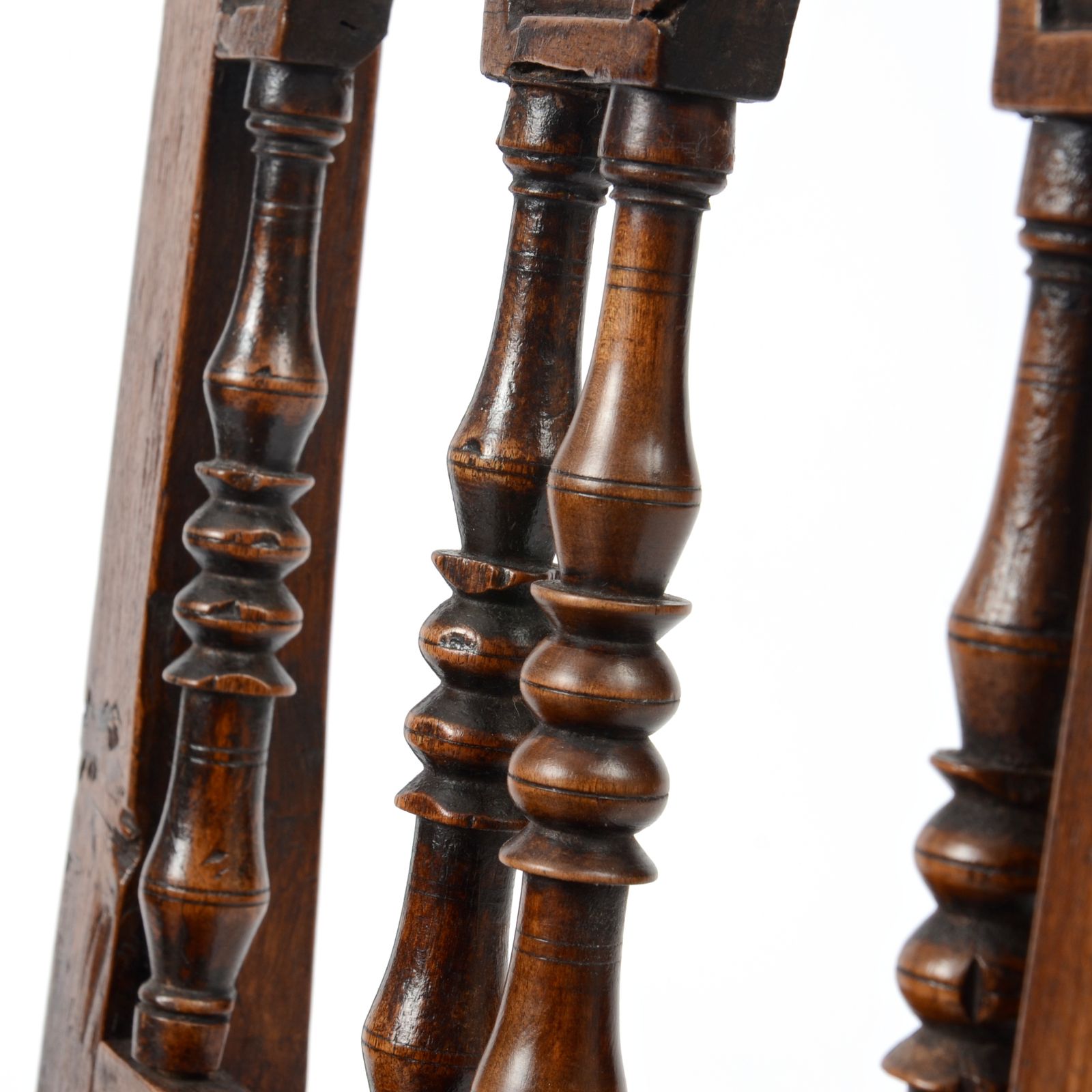 Antique 17th Century Walnut Italian Chair photo Furniture