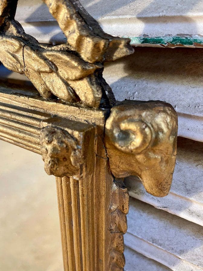 Antique Georgian Gilt Wood Regency Pier Mirror Circa 1770 photo vinterior