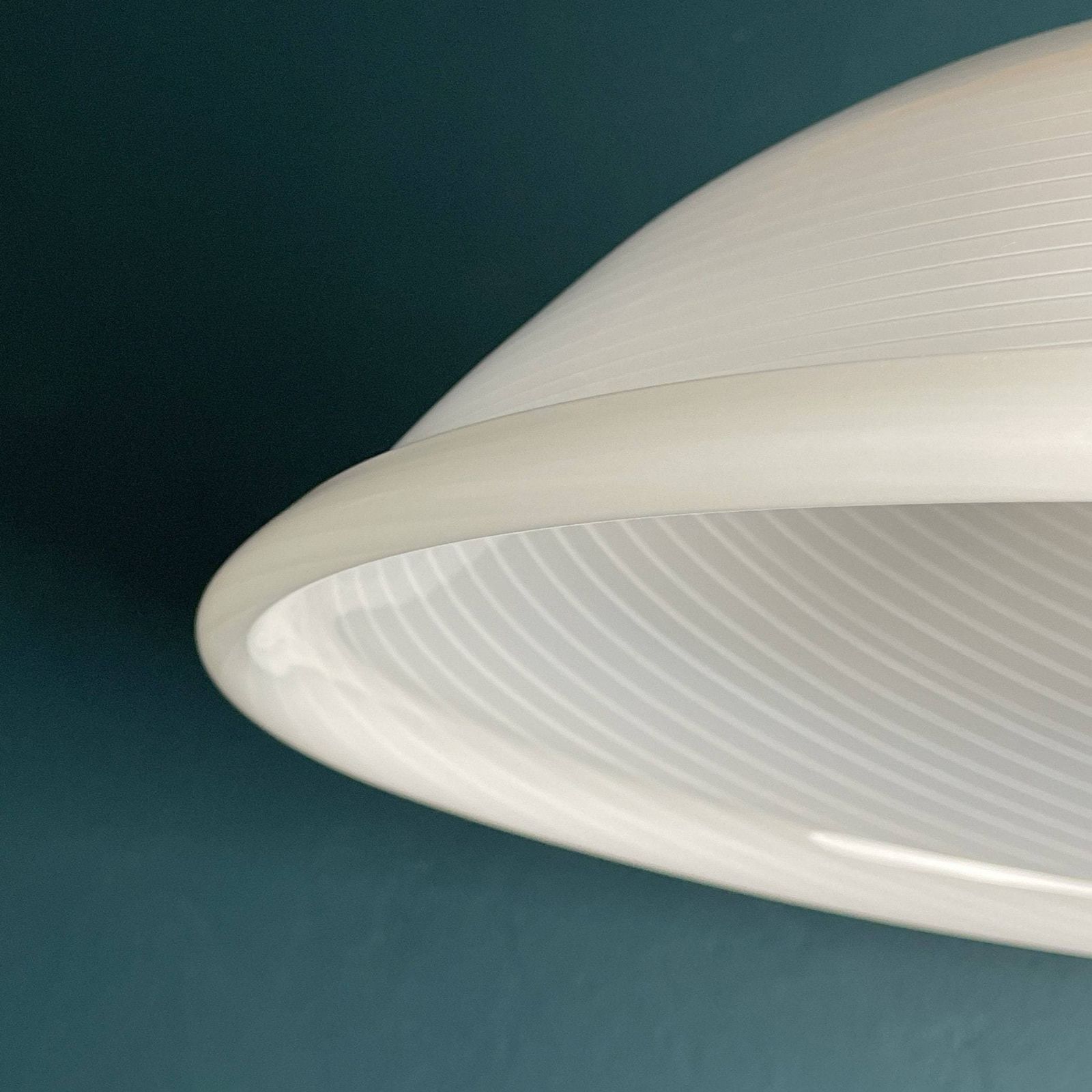 Vintage Grote Swirl Murano Glazen Hanglamp Italië Jaren 80 Wit Mid Century Verlichting Vintage Murano Kroonluchter photo Verlichting