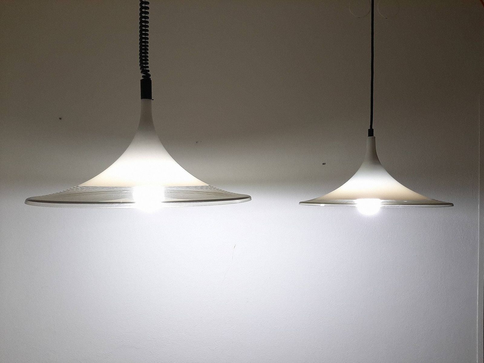 photo furniture Mid Century Pendant Lamp Meblo Guzzini 1980s Albatros Retro Light Small Yugoslavia Italy