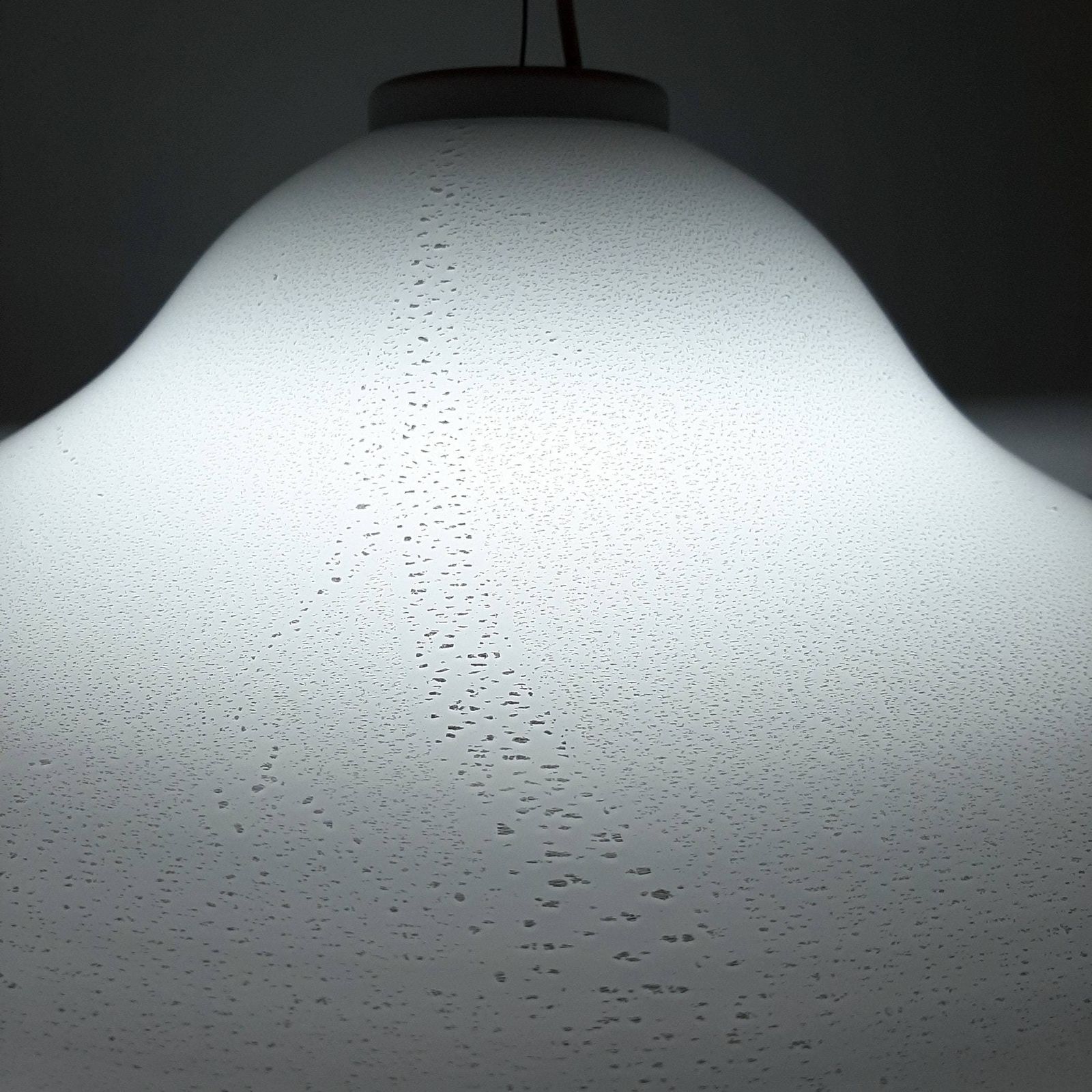 Xl Mid Century White Murano Glass Pendant Lamp Italy 1970s Retro Lighting Space Age photo buy