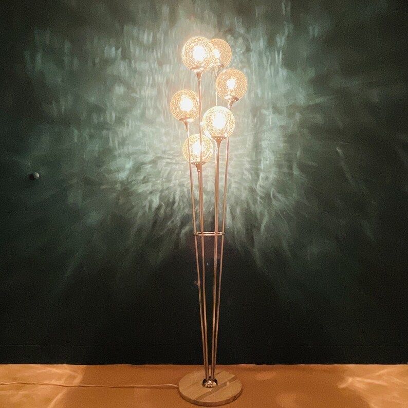 Mid Century Floor Lamp Alberello By Stilnovo Italy 1960s Mcm Vintage Italian Lighting photo 2164.0