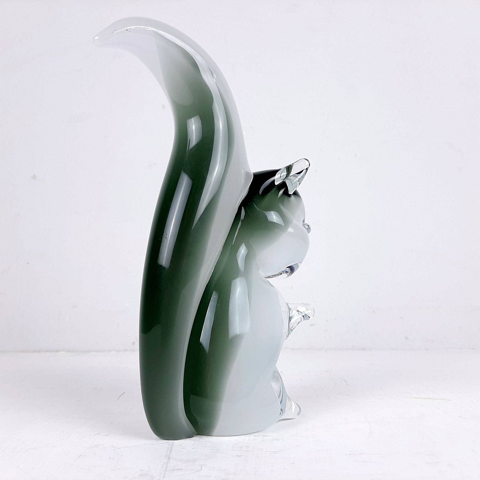 Murano Smokey Glass Sculpture Squirrel V. Nasson Italy 1970s Magic Art Glass Sculpture photo buy