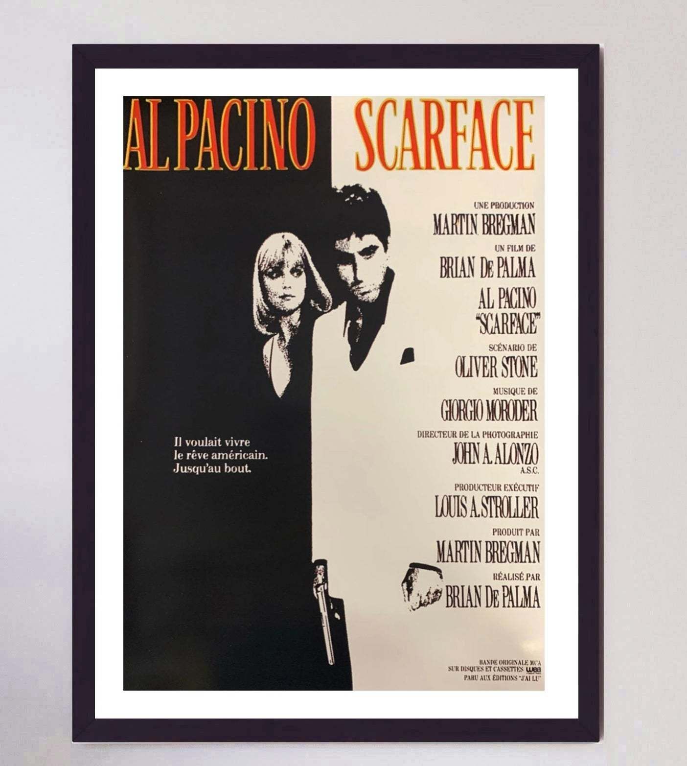 Scarface (French) Original Vintage Poster photo furniture