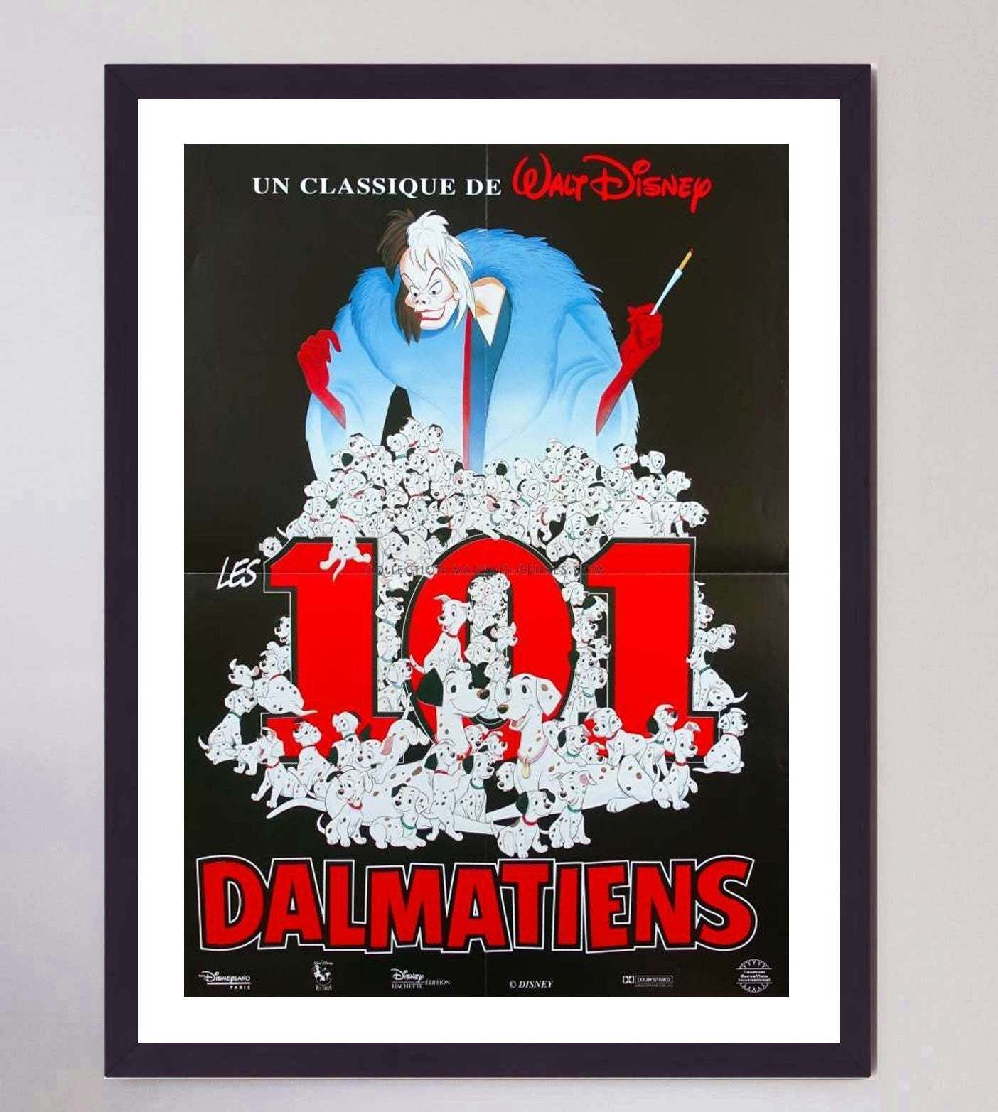 101 Dalmatians (French) Original Vintage Poster photo furniture