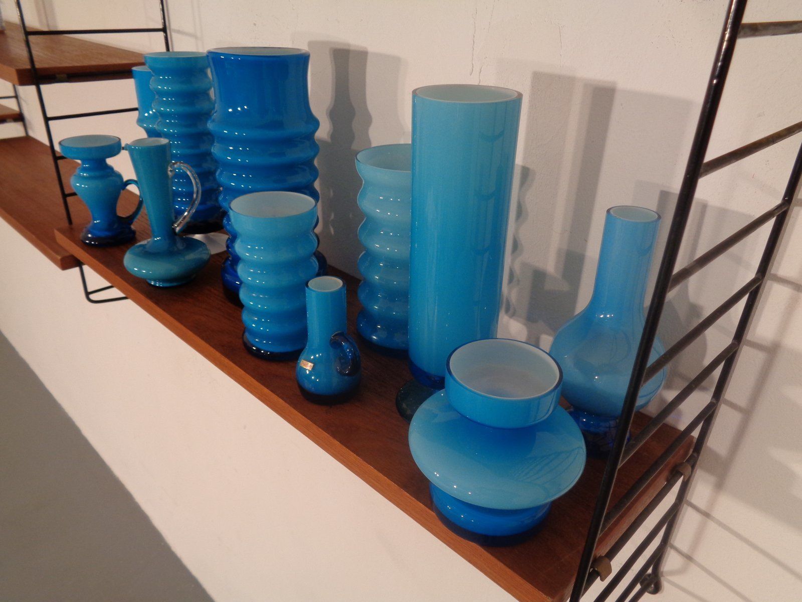 German Glass Vases By Karl Friedrich, 1960s, Set Of 11 photo vintage