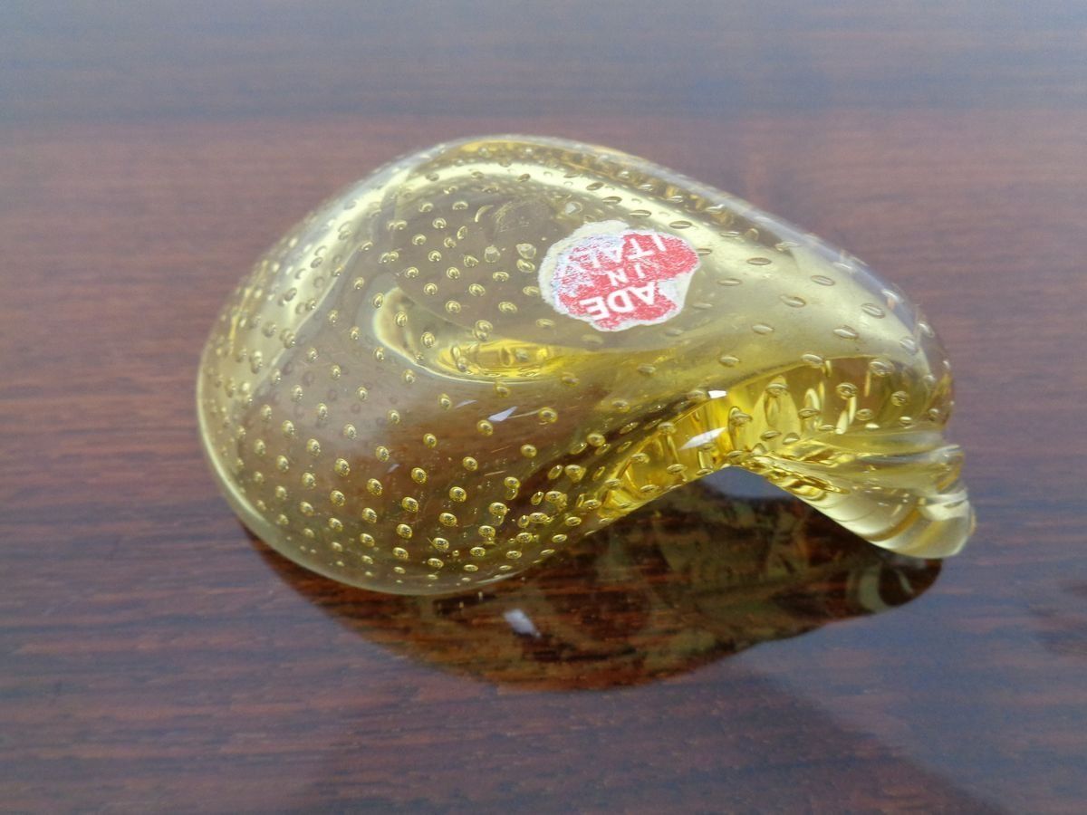 Italian Murano Glass Shell By Archimede Seguso For Murano, 1960s photo vintage