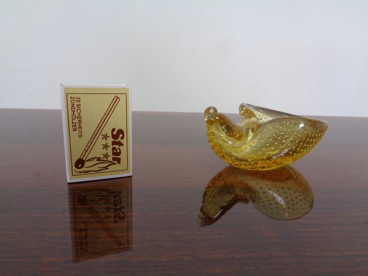photo for sale Italian Murano Glass Shell By Archimede Seguso For Murano, 1960s