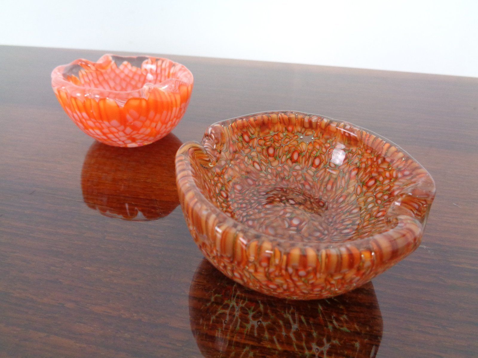 Small Italian Murano Glass Ashtrays, 1960s, Set Of 2 photo furniture