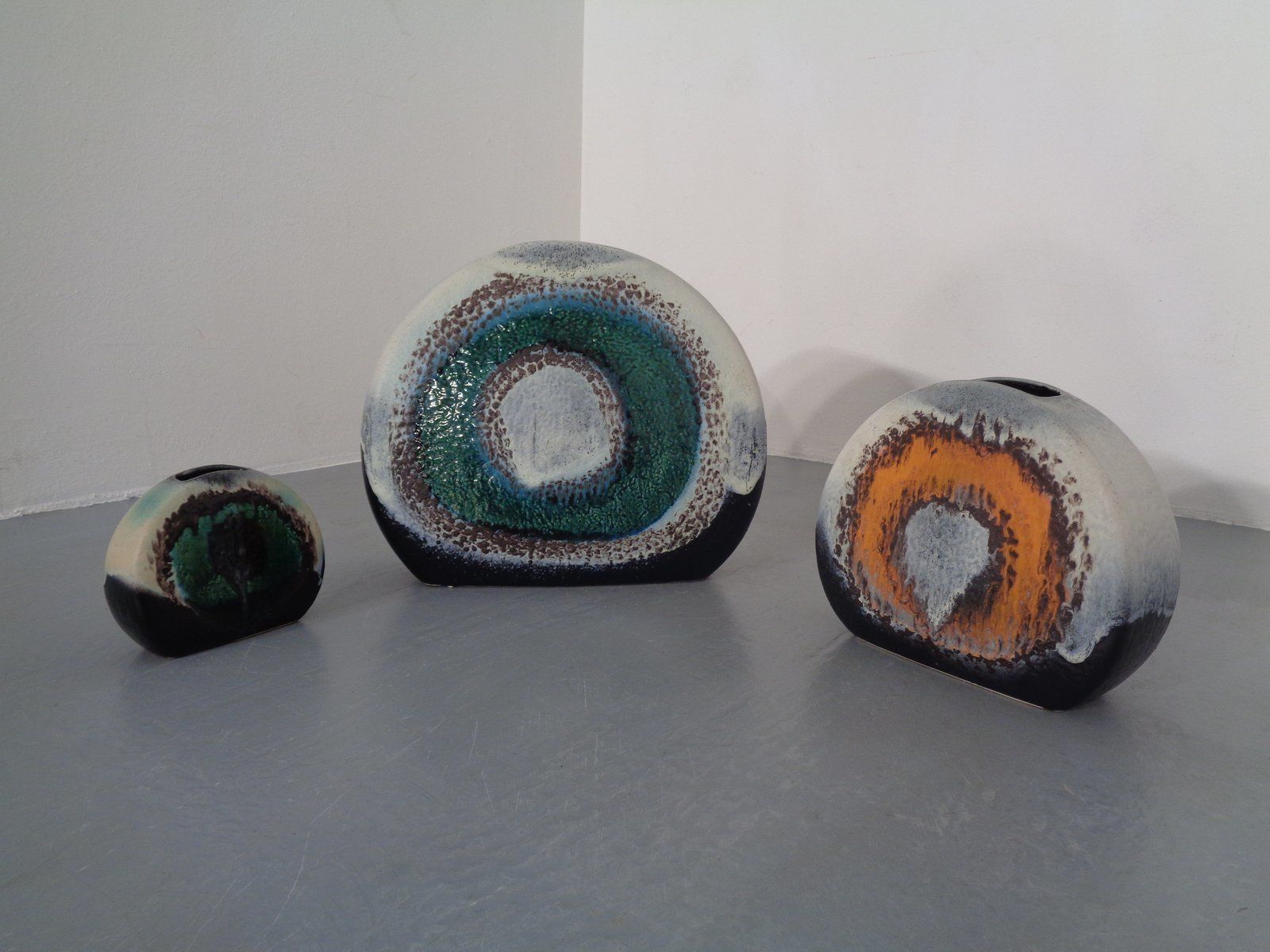 West German Pottery Polar Vases From Dümler & Breiden, 1970s, Set Of 3 photo Home Decor
