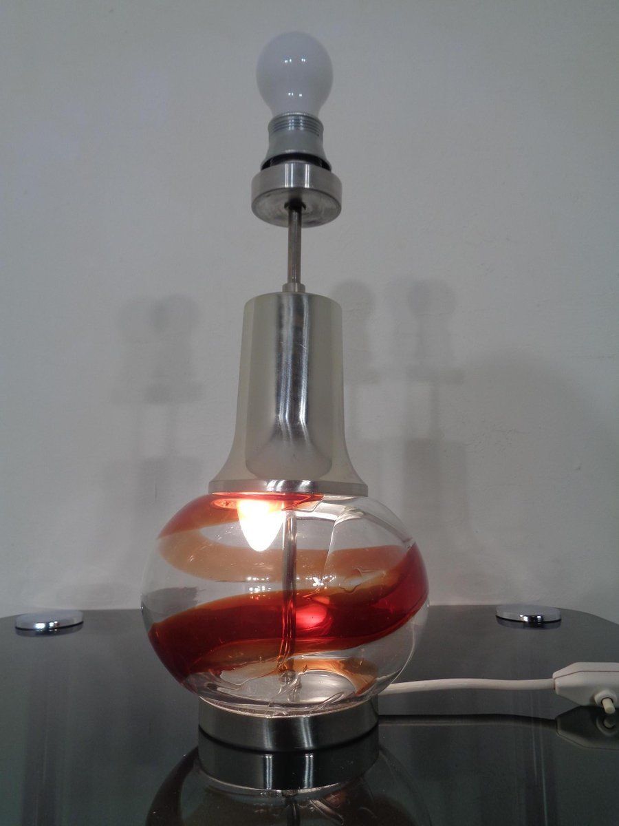 Italian Glass Floor Lamp, 1970s photo 328.0