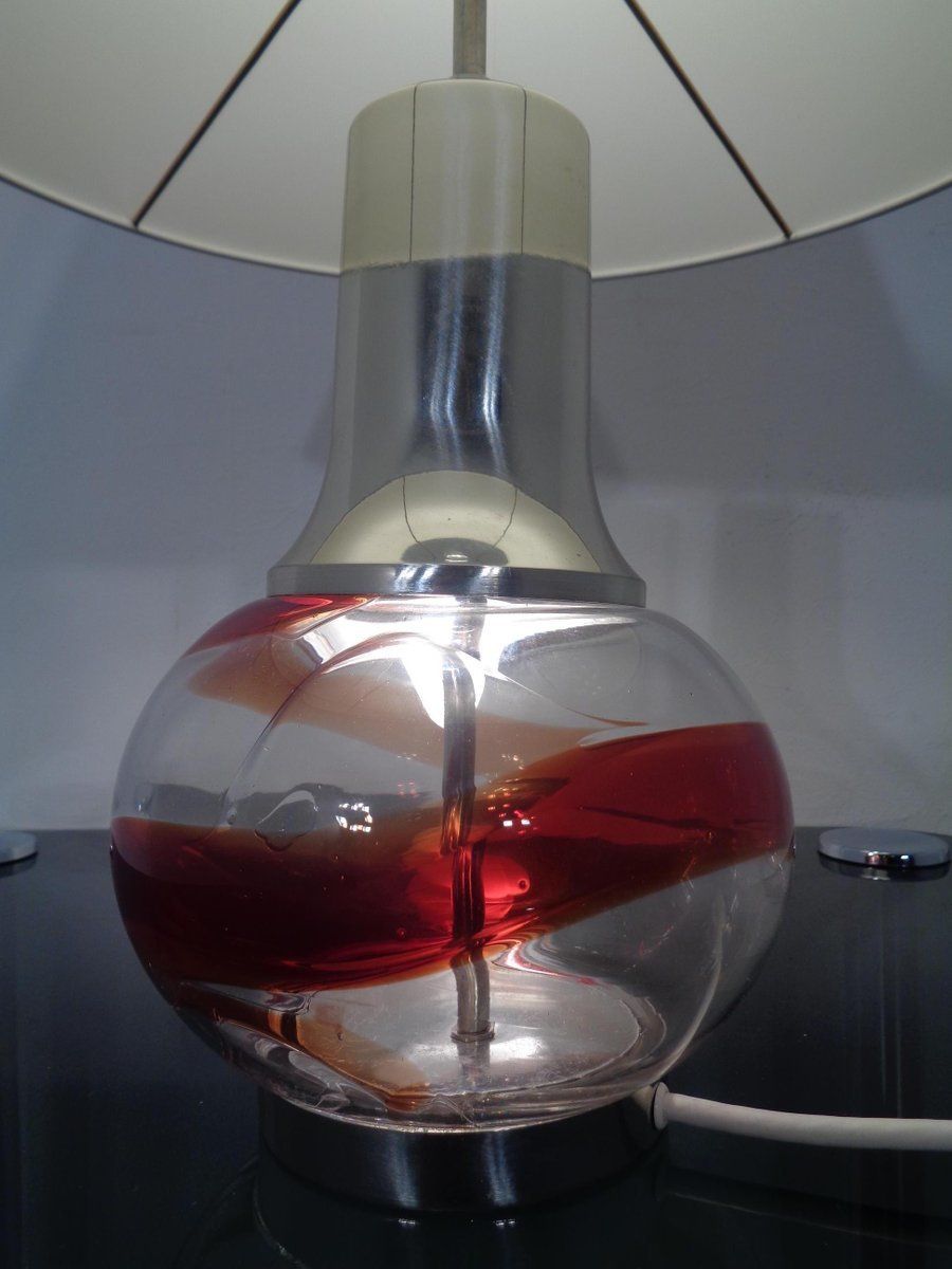 photo for sale Italian Glass Floor Lamp, 1970s