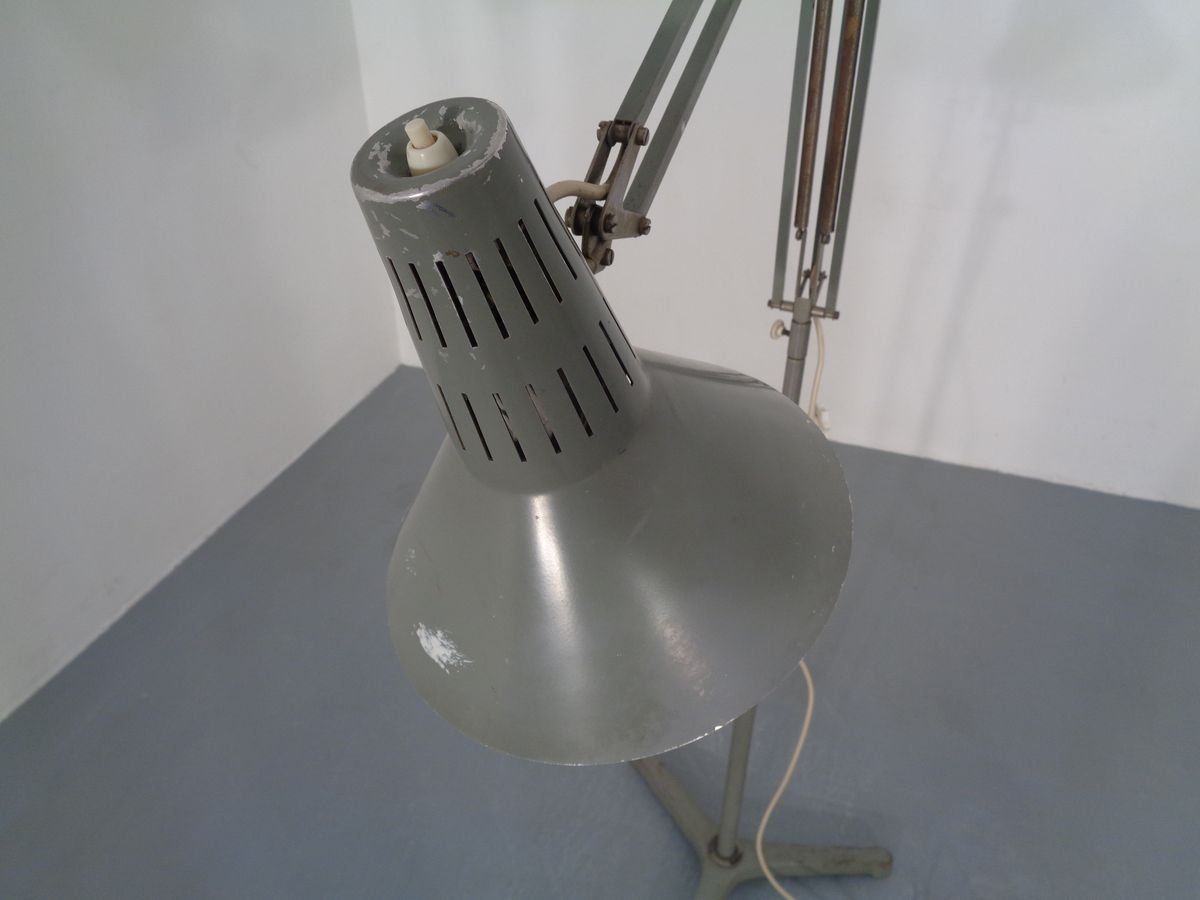 photo vinterior Industrial Terry Architectural Floor Lamp By H. Busquet For Hala, 1950s