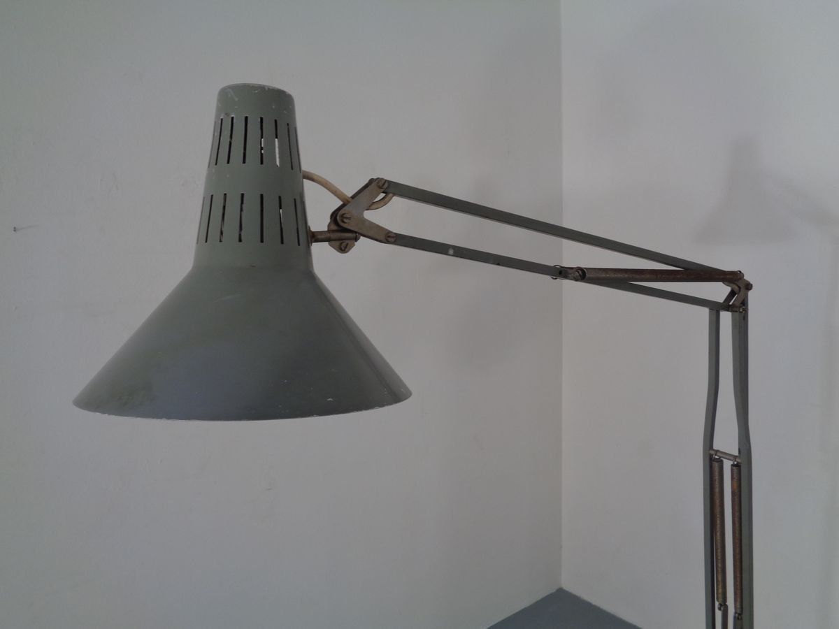 photo buy Industrial Terry Architectural Floor Lamp By H. Busquet For Hala, 1950s