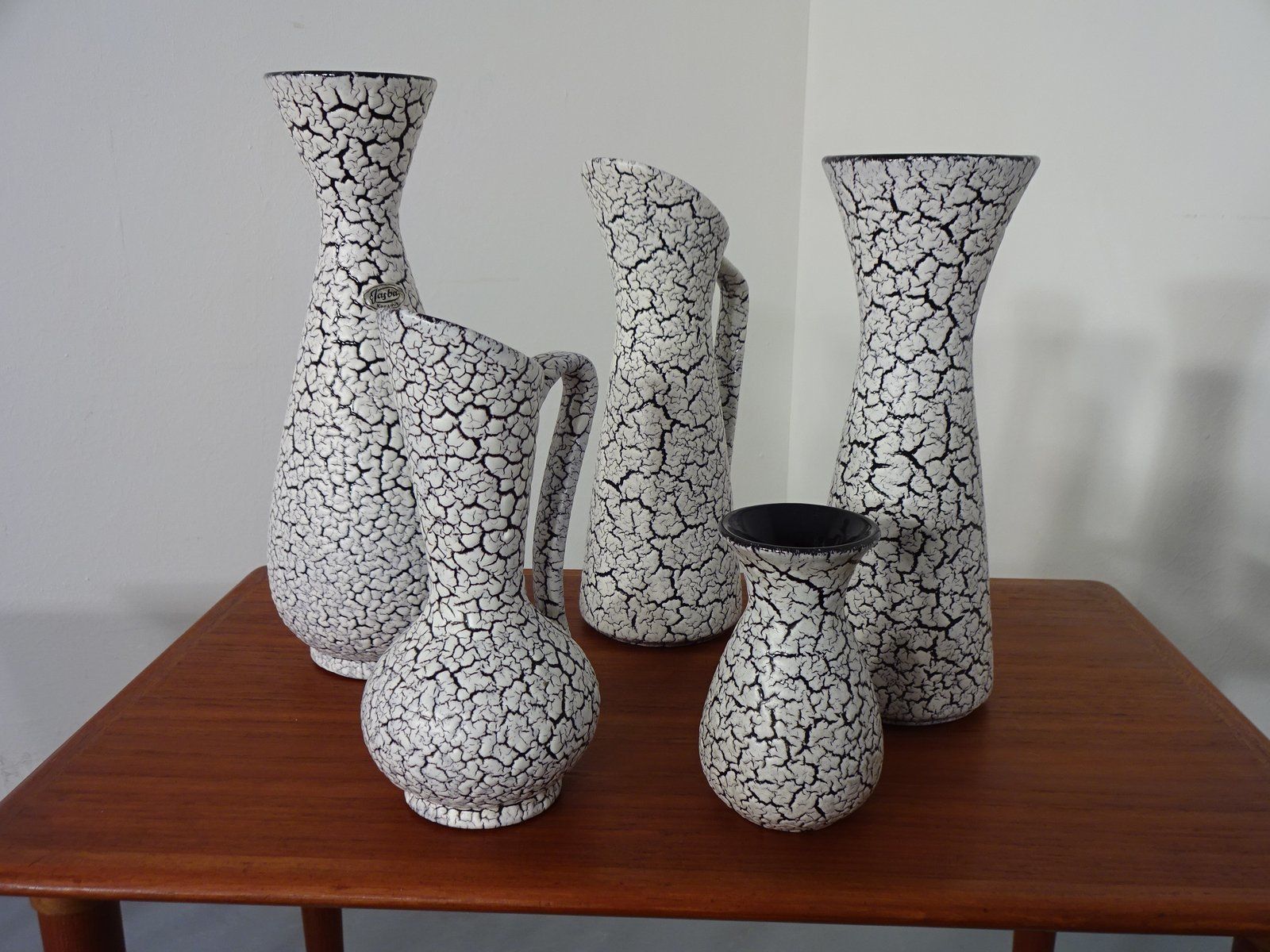 Ceramic Model Cortina Vases From Jasba, 1950s, Set Of 5 photo furniture