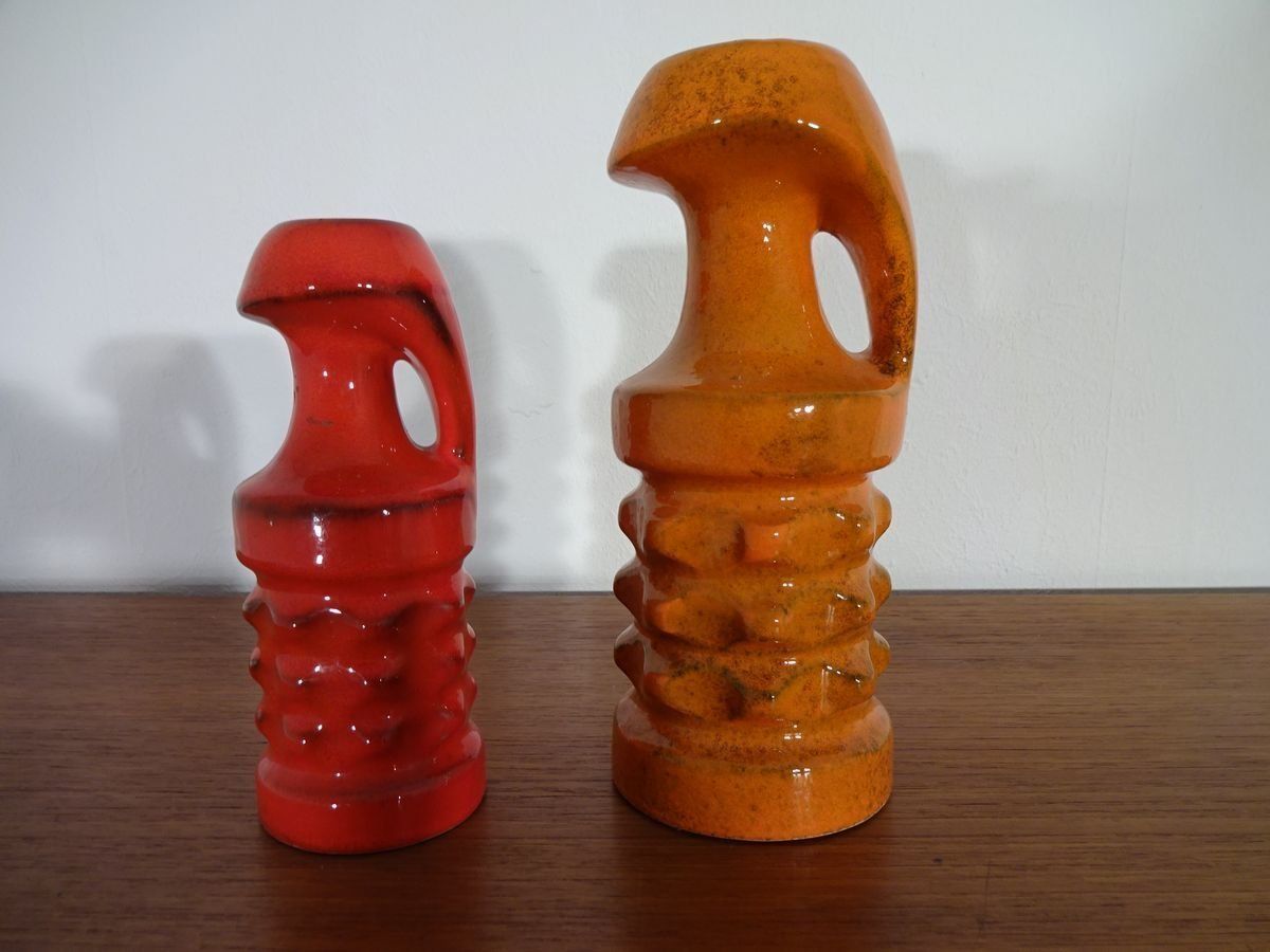photo buy German Ceramic Vases From Pan Keramik 1970s Set Of 2