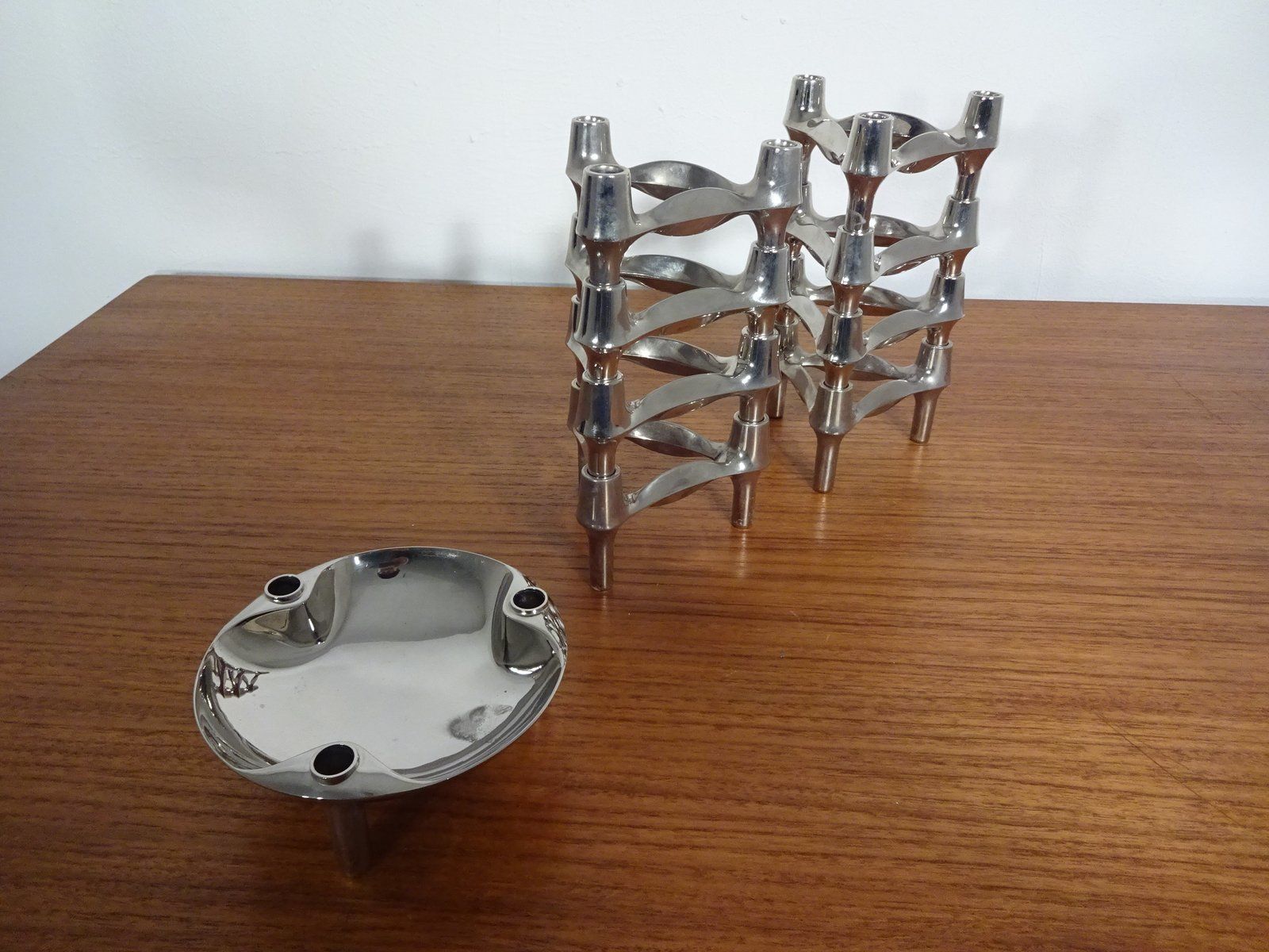 Candleholders By Ceasar Stoffi & Fritz Nagel For Bmf 1960s Set Of 9 photo vinterior