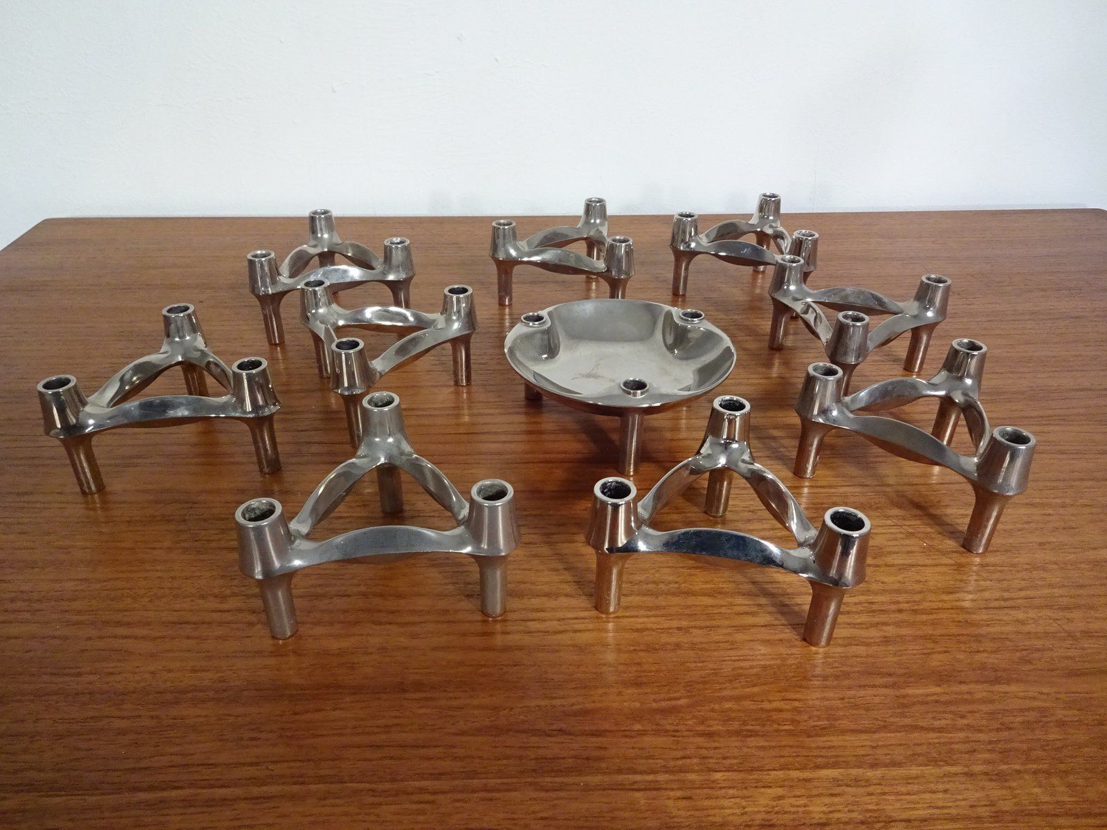 photo furniture Candleholders By Ceasar Stoffi & Fritz Nagel For Bmf 1960s Set Of 10