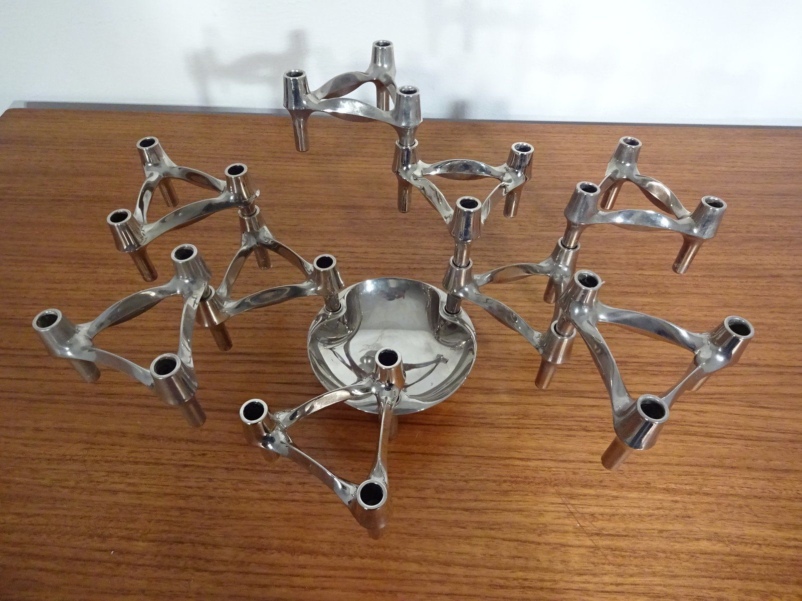 Home Decor Candleholders By Ceasar Stoffi & Fritz Nagel For Bmf 1960s Set Of 10 photo