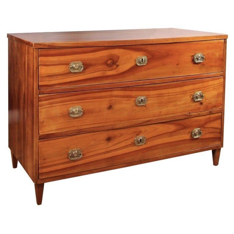 19th Century Biedermeier Cherrywood Chest Of Drawers, Austria, Circa 1825